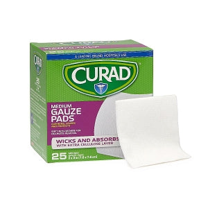 Medline CURAD Sterile Pro-Gauze Pads - CURAD Sterile Pro-Gauze Pad, 3" x 3", 25/Box - CUR20434ERBI