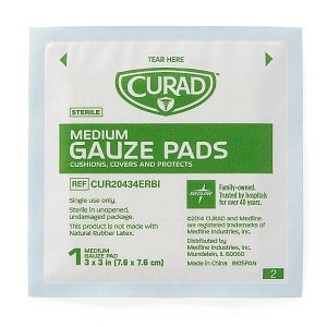 Medline CURAD Sterile Pro-Gauze Pads - CURAD Sterile Pro-Gauze Pad, 3" x 3", 25/Box - CUR20434ERBI