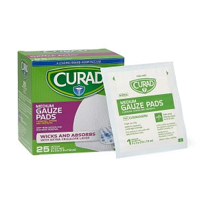 Medline CURAD Sterile Pro-Gauze Pads - CURAD Sterile Pro-Gauze Pad, 3" x 3", 25/Box - CUR20434ERBI