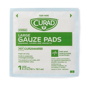 Medline CURAD Sterile Pro-Gauze Pads - CURAD Sterile Pro-Gauze Pad, 4" x 4", 10/Box - CUR20444RBI