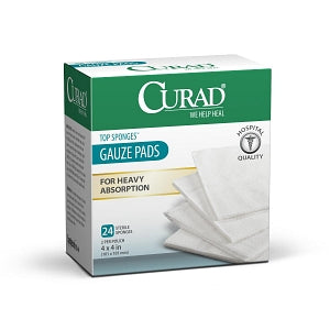 Medline CURAD Sterile Post-Op Top Sponge - CURAD Sterile Post-Op Top Sponges Gauze Pads, 4" x 4" - CUR21442