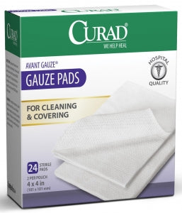 Medline CURAD Sterile Pro-Gauze Pads - CURAD Sterile Pro-Gauze Pad, 4" x 4", 4 Ply, 24/Box - CUR26444