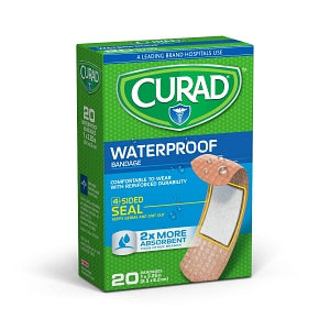 Medline CURAD Extra Strength Waterproof Bandages - CURAD Waterproof Bandages, 1" x 3.25" - CUR43021RB