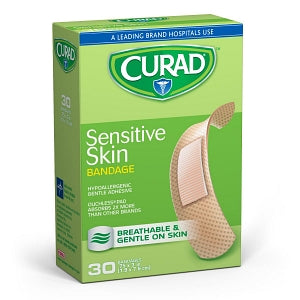 Medline CURAD Sensitive Skin Bandages - CURAD Sensitive Skin Bandages, 3/4" x 3" - CUR45227NRB