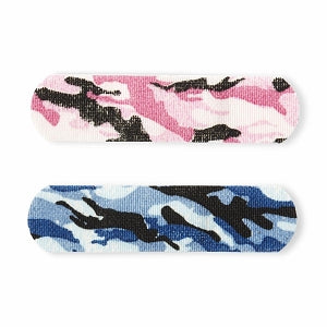 Medline CURAD Camo Flex-Fabric Adhesive Bandage - CURAD Pink / Blue Camo Flex-Fabric Adhesive Bandage, 3/4" x 3", 25/Box - CUR45702RB