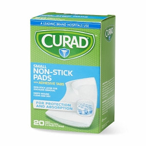 Medline CURAD Sterile Nonstick Pads with Adhesive Tabs - CURAD Sterile Nonstick Pad with Adhesive Tabs, 2" x 3", 20/Box - CUR47147RB