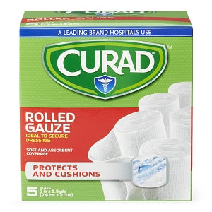 Medline CURAD SoothePlus Prosorb Rolled Gauze - 3" x 2.5 yd. CURAD SoothePlus Prosorb Rolled Gauze - CUR4731435RB