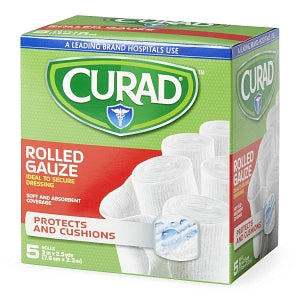 Medline CURAD SoothePlus Prosorb Rolled Gauze - 3" x 2.5 yd. CURAD SoothePlus Prosorb Rolled Gauze - CUR4731435RB