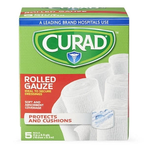 Medline CURAD SoothePlus Prosorb Rolled Gauze - 4" x 2.5 yd. CURAD SoothePlus Prosorb Rolled Gauze - CUR47316RB