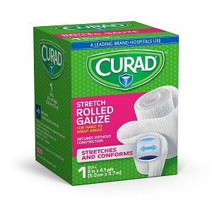 Medline CURAD Sterile Rolled Gauze - CURAD Stretch Rolled Gauze, 2" x 4.1 yd. - CUR47439ERB