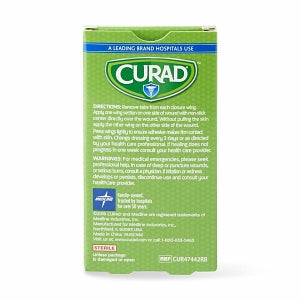 Medline CURAD Waterproof Butterfly Bandages - CURAD Butterfly Closure Waterproof Adhesive Bandage, 1-3/4" x 3/8" - CUR47442RB