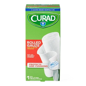 Medline CURAD SoothePlus Prosorb Rolled Gauze - 4" x 2.5 yd. CURAD SoothePlus Prosorb Rolled Gauze - CUR48144RB