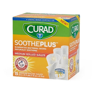 Medline CURAD SoothePlus Prosorb Rolled Gauze - 3" x 2.5 yd. CURAD SoothePlus Prosorb Rolled Gauze - CUR4835AH