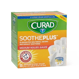 Medline CURAD SoothePlus Prosorb Rolled Gauze - 3" x 2.5 yd. CURAD SoothePlus Prosorb Rolled Gauze - CUR4835AH