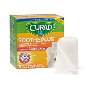 Medline CURAD SoothePlus Prosorb Rolled Gauze - 3" x 2.5 yd. CURAD SoothePlus Prosorb Rolled Gauze - CUR4835AH