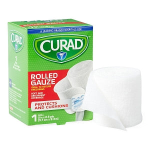 Medline CURAD SoothePlus Prosorb Rolled Gauze - 2" x 2.5 yd. CURAD SoothePlus Prosorb Rolled Gauze - CUR48439RB