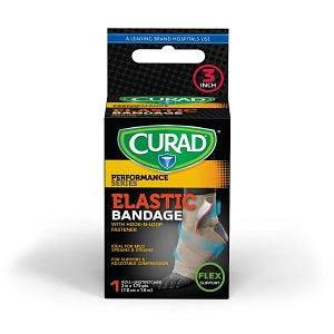 Medline CURAD Elastic Wraps - CURAD Elastic Bandage with Hook-and-Loop Fasteners, 3" x 1.75 yd. - CUR4903RB