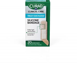 Medline CURAD Silicone Flexible Fabric Bandages - CURAD Silicone Flexible Fabric Bandages, 0.75" x 3" - CUR5002V1