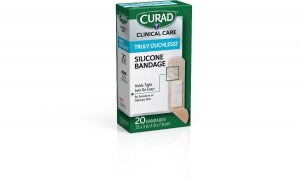 Medline CURAD Silicone Flexible Fabric Bandages - CURAD Silicone Flexible Fabric Bandages, 0.75" x 3" - CUR5002V1