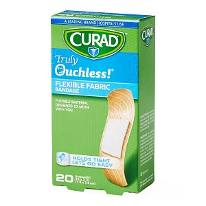 Medline CURAD Silicone Flexible Fabric Bandages - CURAD Silicone Flexible Fabric Bandages, 0.75" x 3", 20/Box - CUR5002