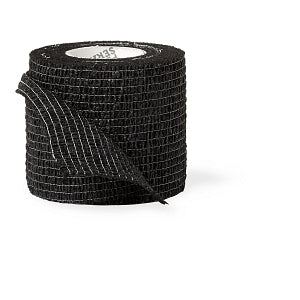 Medline CURAD Self Adherent Wrap - CURAD Performance Series Self Adherent Wrap, Black, 2" x 5 yd. - CUR5053I