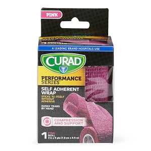 Medline CURAD Self Adherent Wrap - CURAD Performance Series Self Adherent Wrap, Pink, 3" x 5 yd. - CUR5057PK