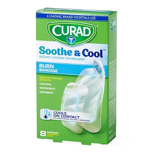 Medline CURAD Soothe & Cool Clear Waterproof Hydrogel Bandages - CURAD Soothe and Cool Clear Waterproof Hydrogel Bandages, Assorted Sizes - CUR5236V1