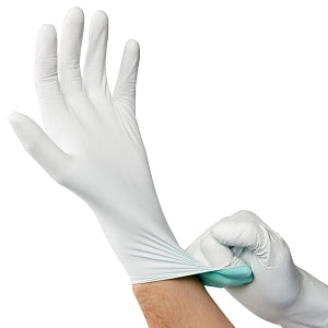 Medline CURAD Germ Shield Nitrile Exam Gloves - CURAD Germ Shield Powder-Free Two-Color Nitrile Exam Gloves, 100 Count, Size S - CUR6141