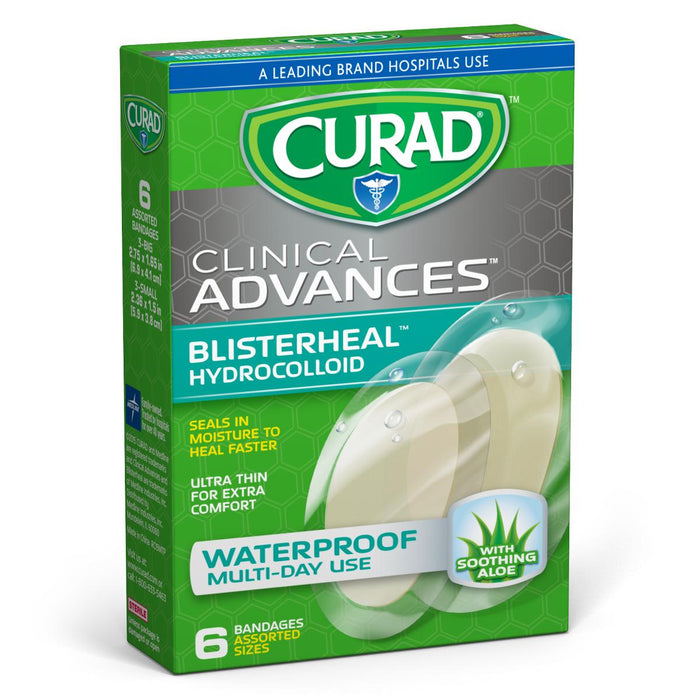 CURAD Hydrocolloid Bandages with Aloe