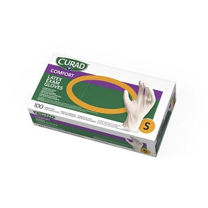 Medline CURAD Powder-Free Textured Latex Exam Gloves - CURAD Powder-Free Latex Exam Gloves, Size S - CUR8104