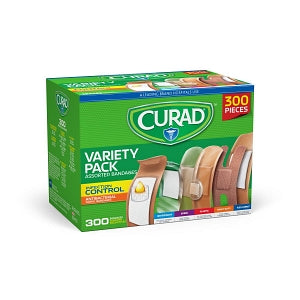 Medline CURAD Variety Pack Assorted Bandages - CURAD Variety Pack Assorted Bandages, 300 Count - CURCC300