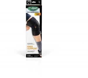 Medline CURAD Performance Series Knee Supports with Microban Case - CURAD Knee Support, Senior 50+ Series, Antimicrobial, Spiral Stabilizers, Retail, Reversible, Universal - CURSR24333D