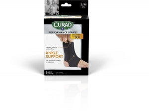 Medline CURAD Performance Series Neoprene Open Heel Ankle Supports - CURAD Neoprene Open Heel Ankle Support, Seniors, Size M - CURSR27200MD