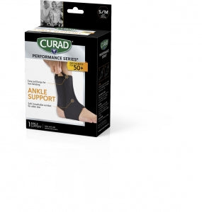 Medline CURAD Performance Series Neoprene Open Heel Ankle Supports - CURAD Neoprene Open Heel Ankle Support, Seniors, Size M - CURSR27200MD