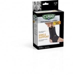 Medline CURAD Performance Series Neoprene Open Heel Ankle Supports - CURAD Neoprene Open Heel Ankle Support, Seniors, Size M - CURSR27200MD