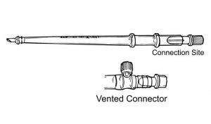 Medtronic DLP Straight Tip Arterial Cannula - 20 Fr Straight Tip Arterial Cannula, Vented - 76020