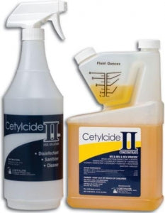 Cetylite Industries Cetylcide-II Surface Disinfectant - Cetylcide-G High-Level Disinfectant / Sterilant Concentrate, 1 qt. Bottle, with Cetylcide-G Diluent, 8 oz. Bottle - 00122