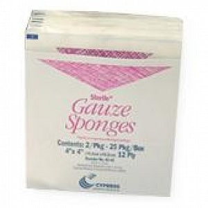 Cypress Medical Gauze Sponge - Gauze Sponge, Nonsterile, 12-Ply, 4" x 4" - 40-42