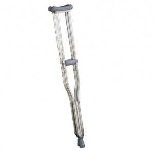 Cypress Medical Products Aluminium Crutches - Aluminum Crutches, Height Adjustable, Youth - 70-02