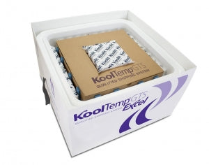 Cold Chain GTS Excel Family KoolTemp Shipping Solutions - KoolTemp Solution, 15-3/16" x 15-3/16" x 7-1/8" - GTS-26L2D-RFG-SU