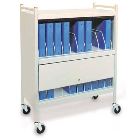 Chart Cart 30-Capacity - Beige - 34.5"W x 17"D x 55"H