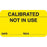 Calibration Labels Self-Laminating "Electrosurgical Output" - FL Yellow - 2.5"W x 2.5"H