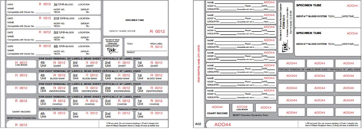 Brady Worldwide Custom Labels - LABEL, CUSTOM, EYE CLINIC, LAV - 151927