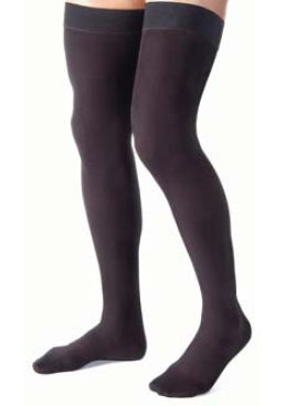 BSN Medical JOBST forMen Thigh High Stockings - RIBBED, MEN, THIGH-HI, BLACK, XL - 115411