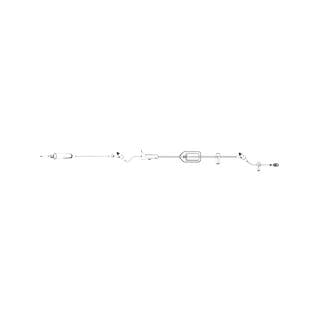 Braun Medical Primary Gravity Sets w / 2 CARESITE Inj Sites - IV Administration Set with 2 CareSite Injection Sites, 15 Drops / mL - 490408