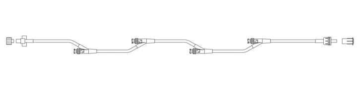 BD IV Extension Sets - 236" Small-Bore IV Extension Set with 12 mL Priming Volume, 4 SmartSite Needle-Free Valves and Fixed Male Luer Lock - C25002E