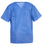 Tronex Disposable Protective Medium Blue Scrub Shirts - SHIRT, SCRUB, RESISTANT, VNECK, POCK, BLUE, SM - SMS22010B