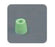 Idex Super Flat-Bottom ETFE Flangeless Ferrules - Super ETFE Flangeless Ferrules, Flat-Bottom, Green - P-342X