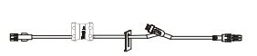 BD Specialty Low-Pressure Extension Sets - Standard Bore IV Extension Set with Flow Regulator, Y-Site, Slide Clamp, 1 Standard Injection Port 7" from Spin Male Luer Lock, 23", Non-DEHP - MFS107