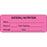 Brady Worldwide PDC Healthcare Thermal Labels - Thermal Label, Enteral Nutrition, Fluorescent Pink, 3" x 1-1/8" - 59705512